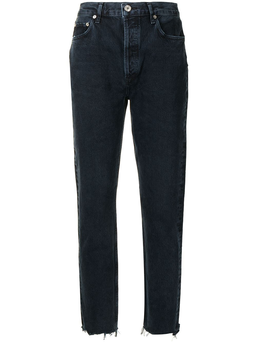 AGOLDE mid-rise tapered-leg slim jeans - Blue von AGOLDE