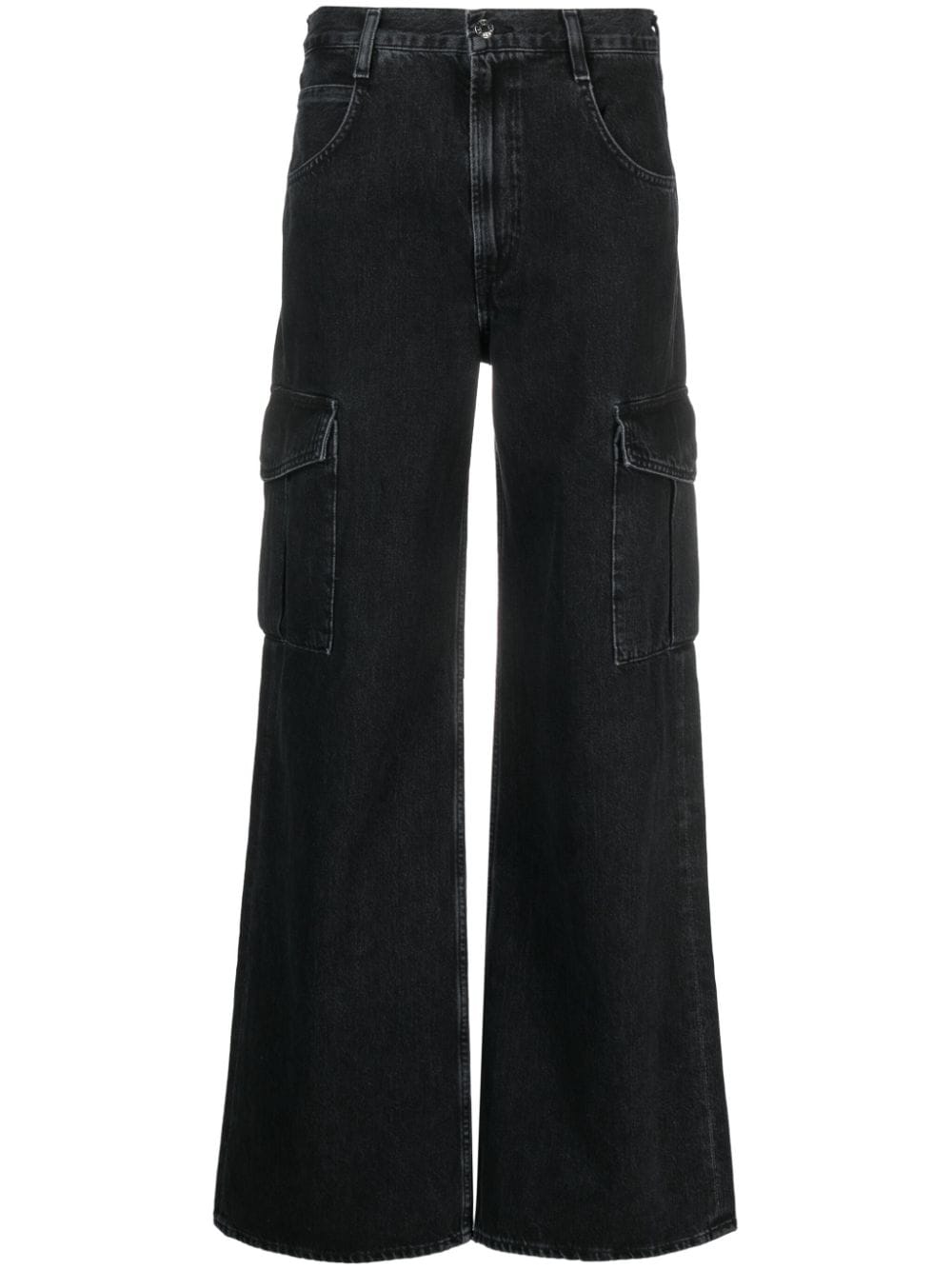 AGOLDE mid-rise wide-leg jeans - Black von AGOLDE