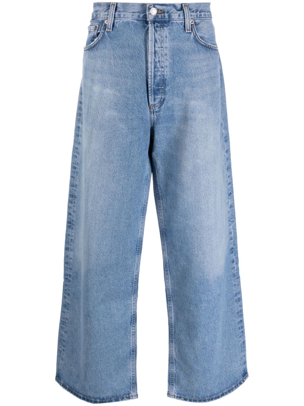 AGOLDE mid-rise wide-leg jeans - Blue