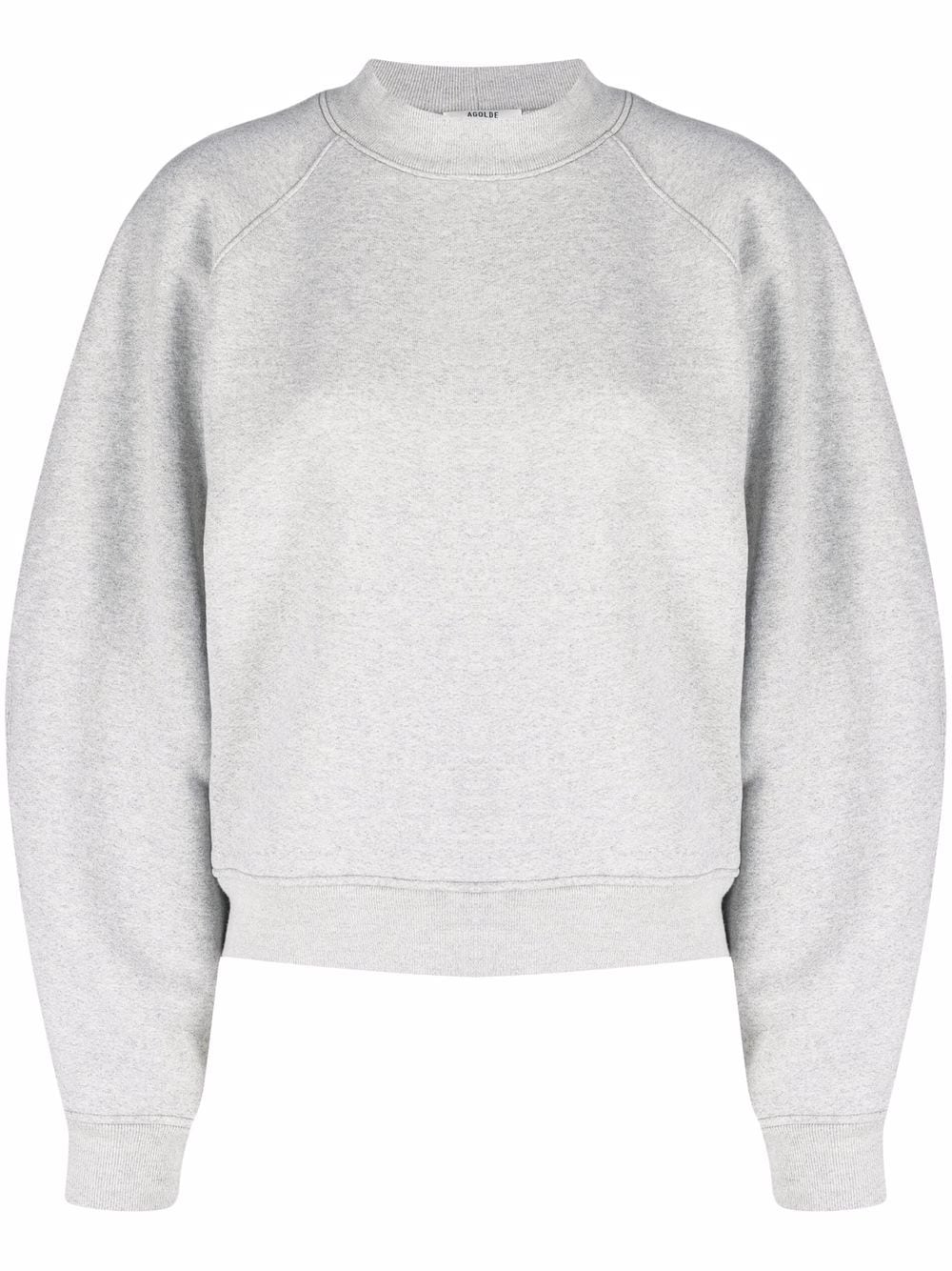 AGOLDE mock-neck cotton sweatshirt - Grey von AGOLDE