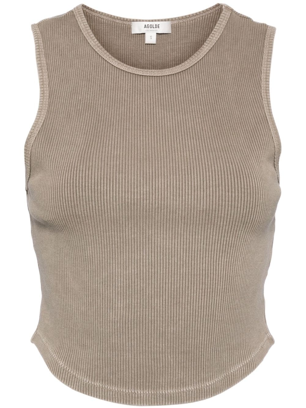 AGOLDE ribbed-knit tank top - Neutrals von AGOLDE