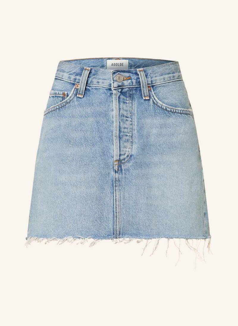 Agolde Jeansrock V-Waist Mini blau von AGOLDE