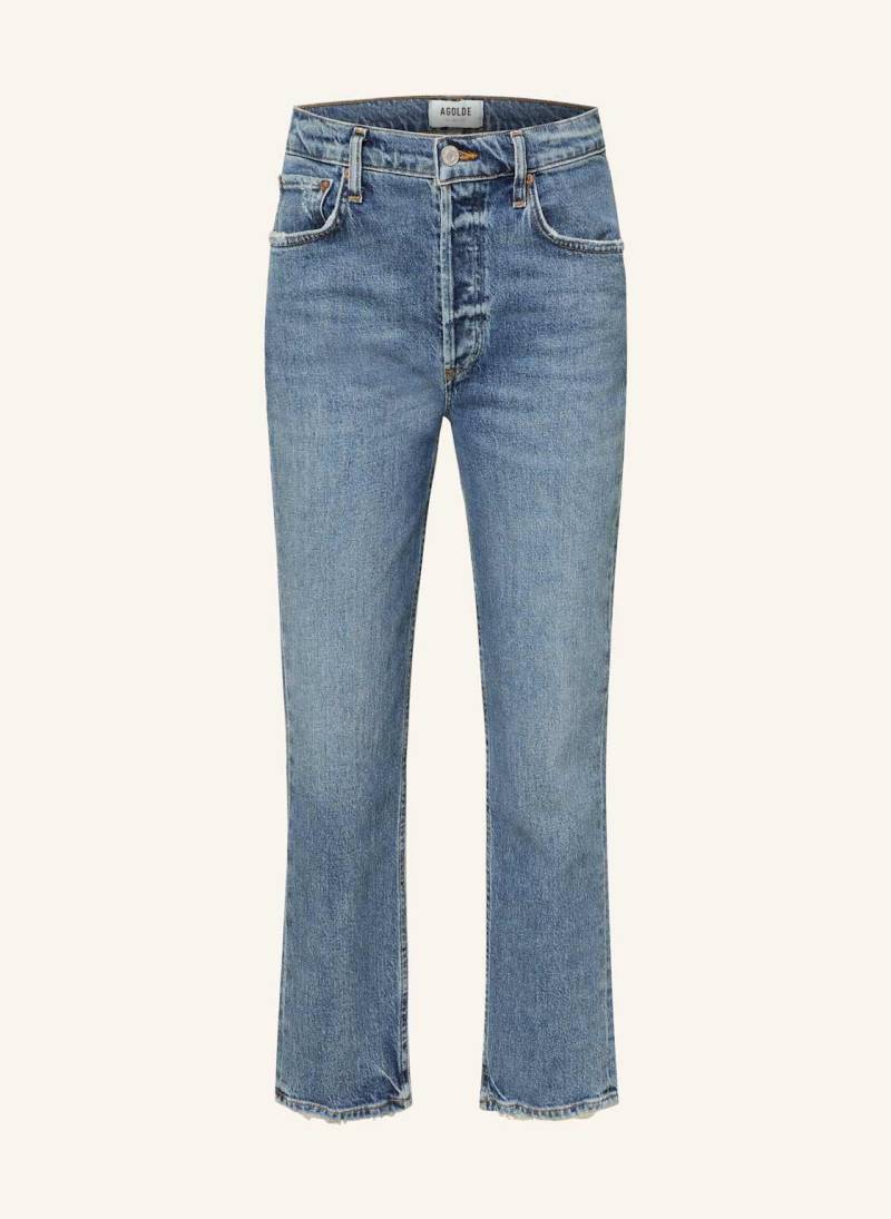 Agolde Straight Jeans Riley blau von AGOLDE
