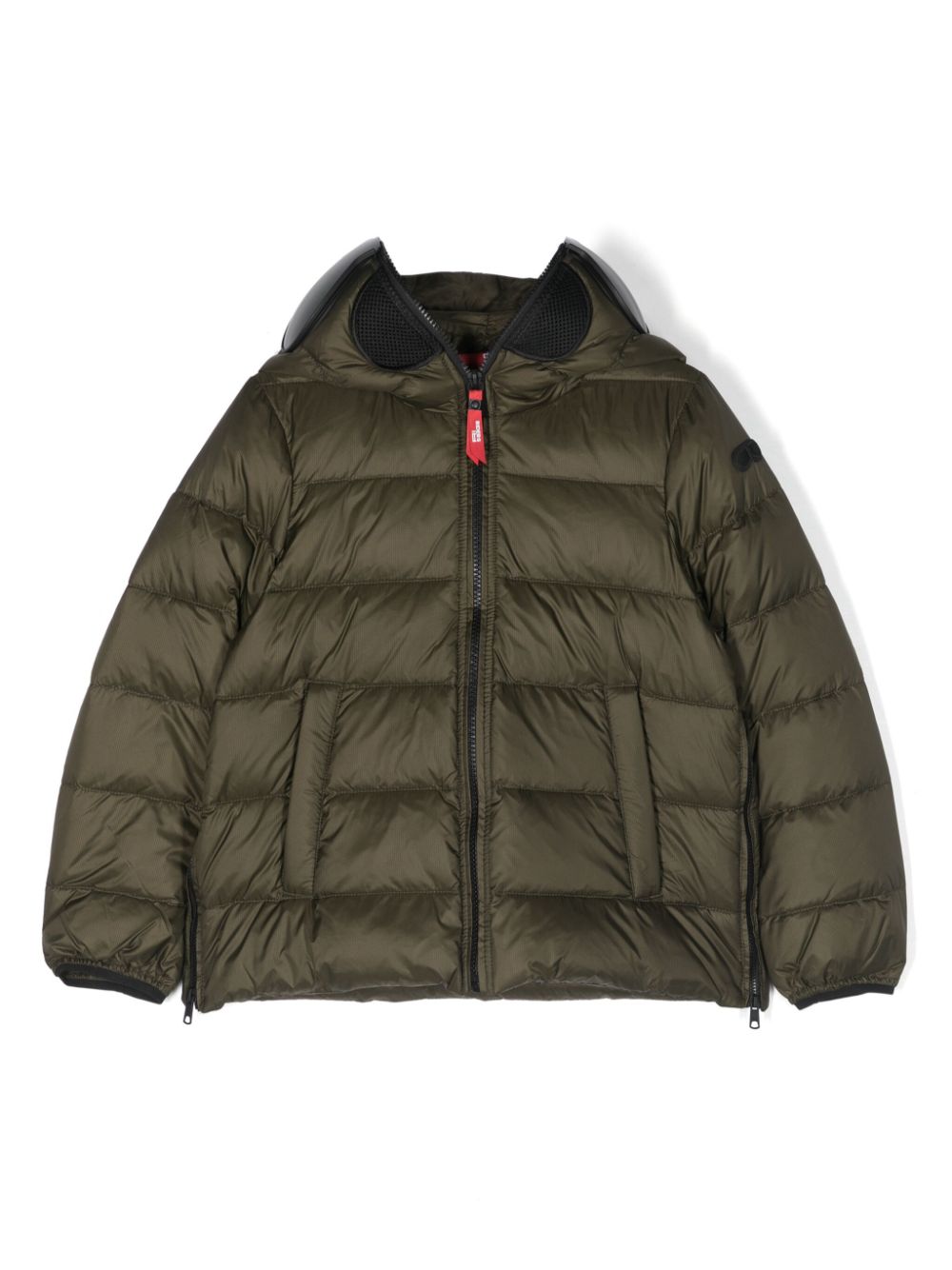 AI Riders on the Storm Young hooded padded down jacket - Green von AI Riders on the Storm Young