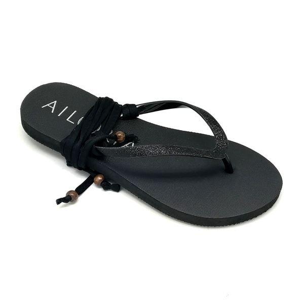 Pampelonne Zehensandalen Damen Schwarz 34 von AILORIA