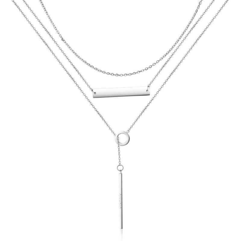 Arielle Halskette Damen Silber 43cm von AILORIA