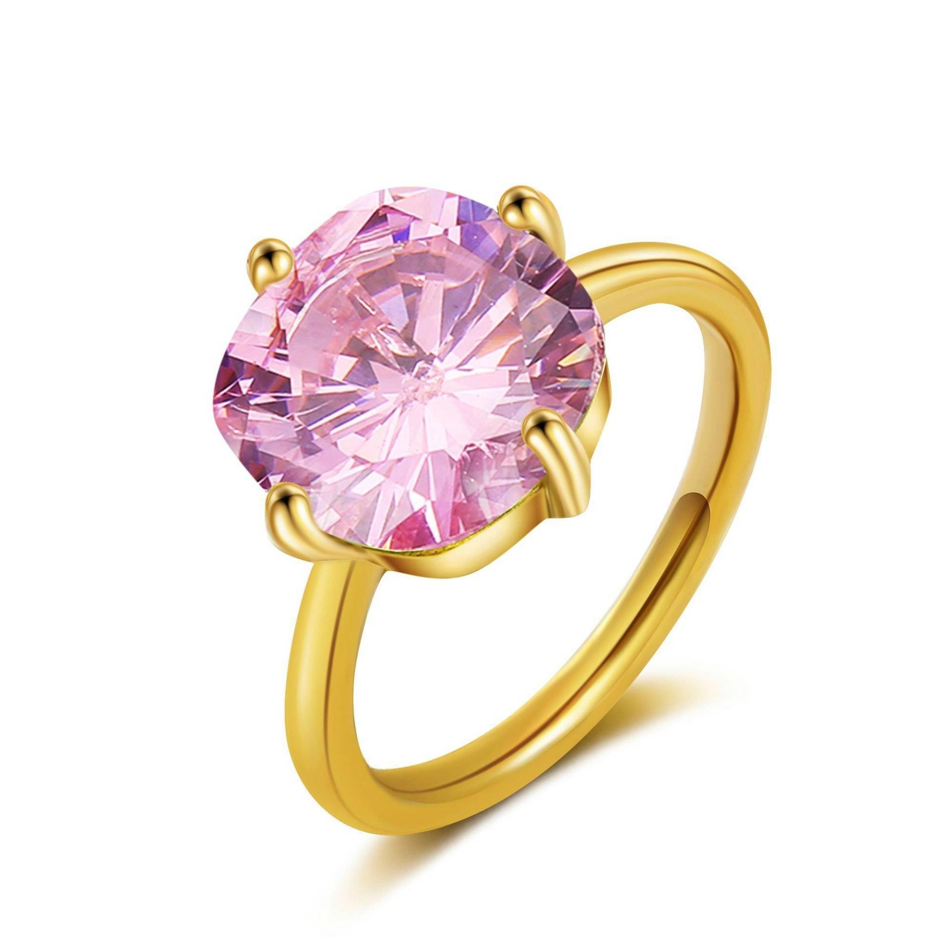 Églantine Ring Rosa Quarz Damen Gold 54mm von AILORIA