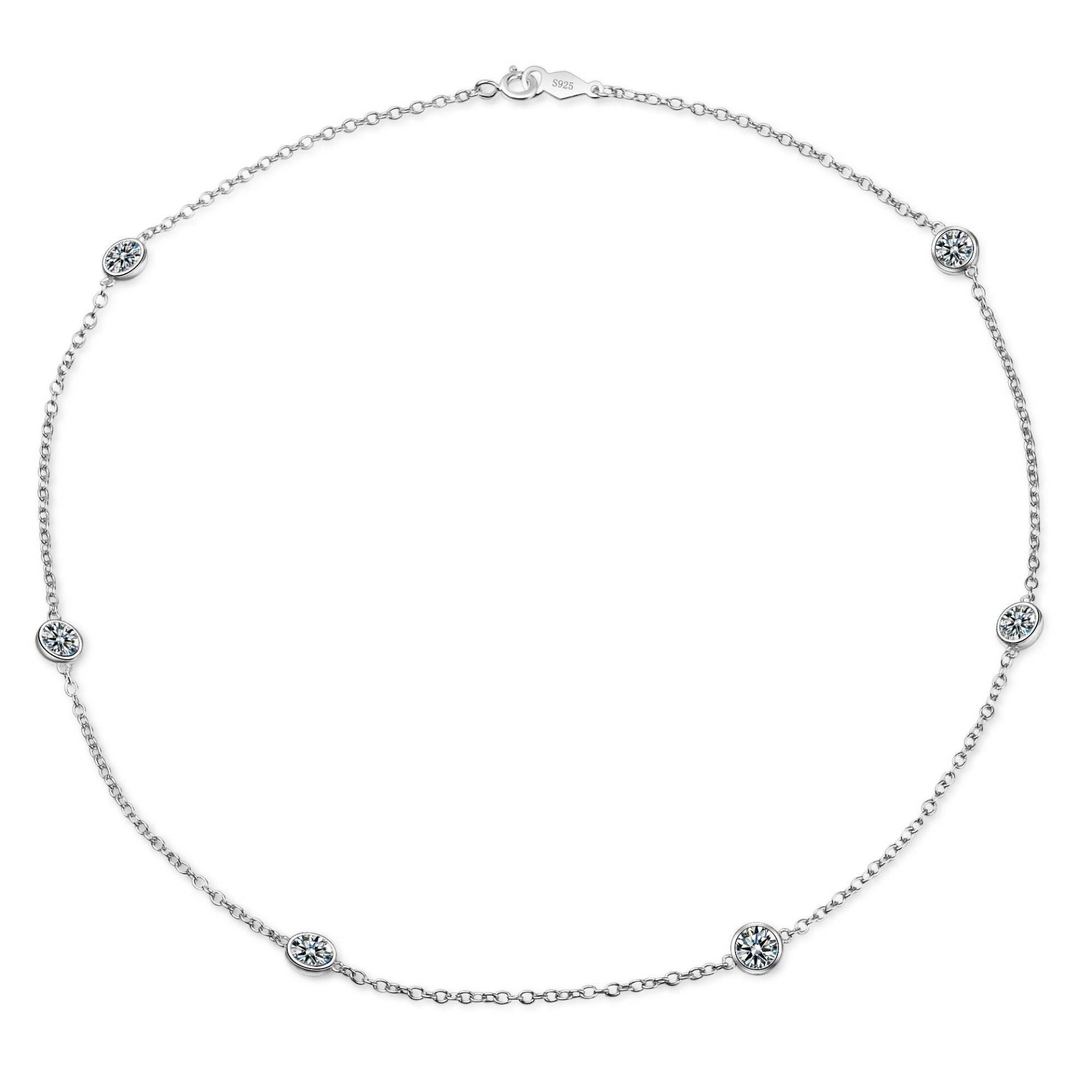 Étincelle Halskette Kurz Damen Silber 41cm von AILORIA