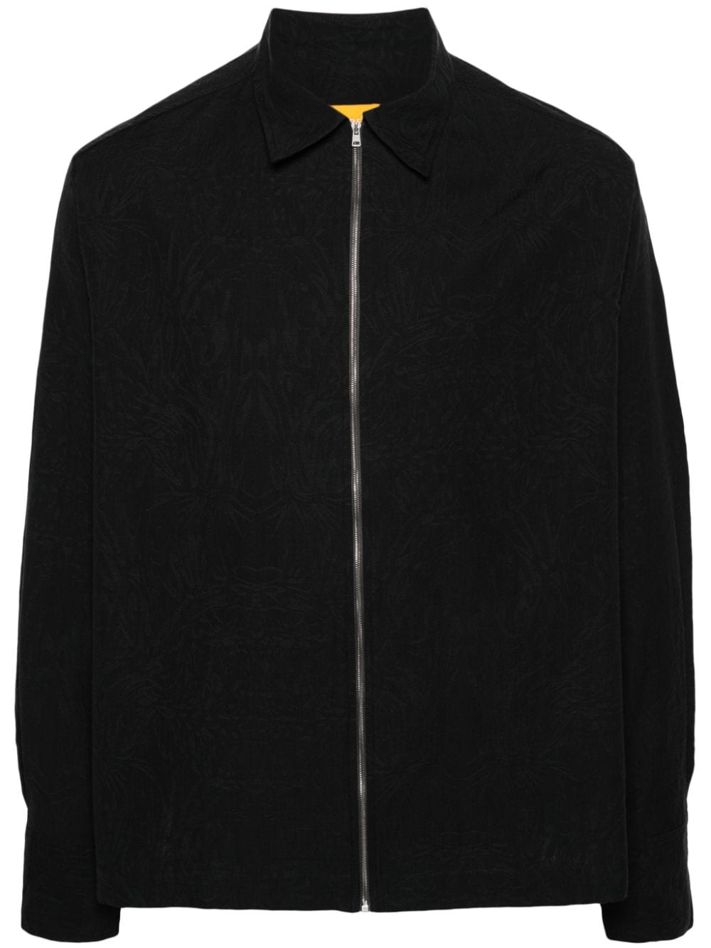 AIREI tonal-patterned cotton shirt - Black von AIREI