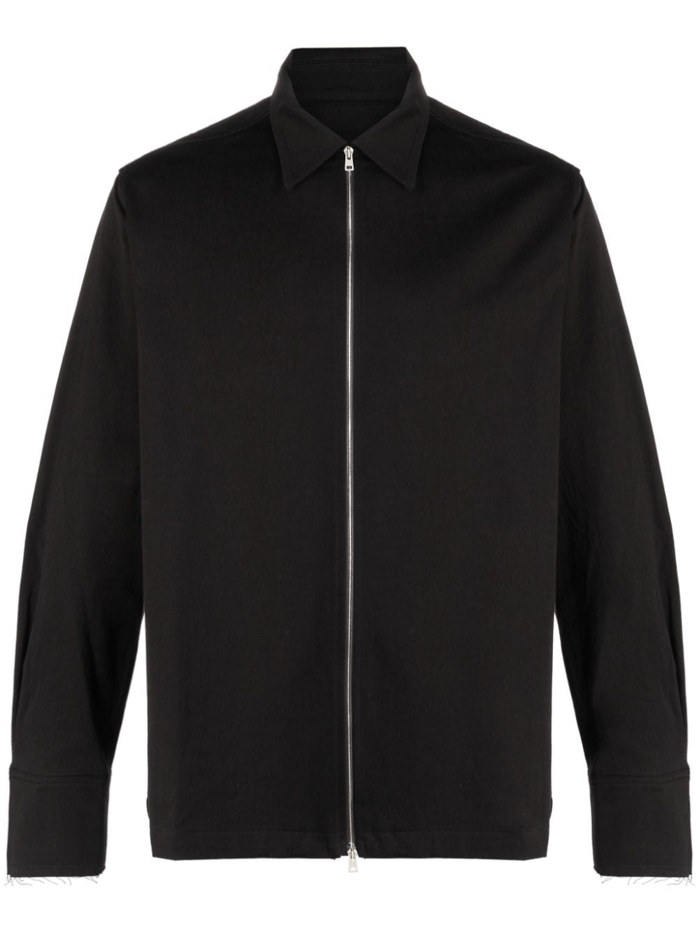 AIREI zip-up organic cotton jacket - Black von AIREI