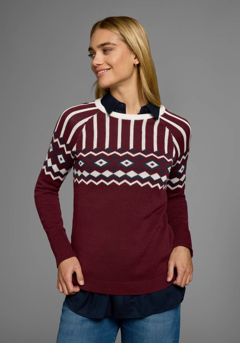 AJC Jacquardpullover, mit Norwegermuster in verschiedenen Farbvarianten von AJC