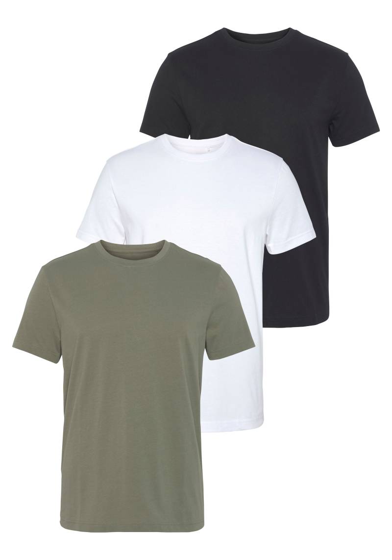 AJC T-Shirt, (3er-Pack), lockere Passform, Basic-Stil von AJC