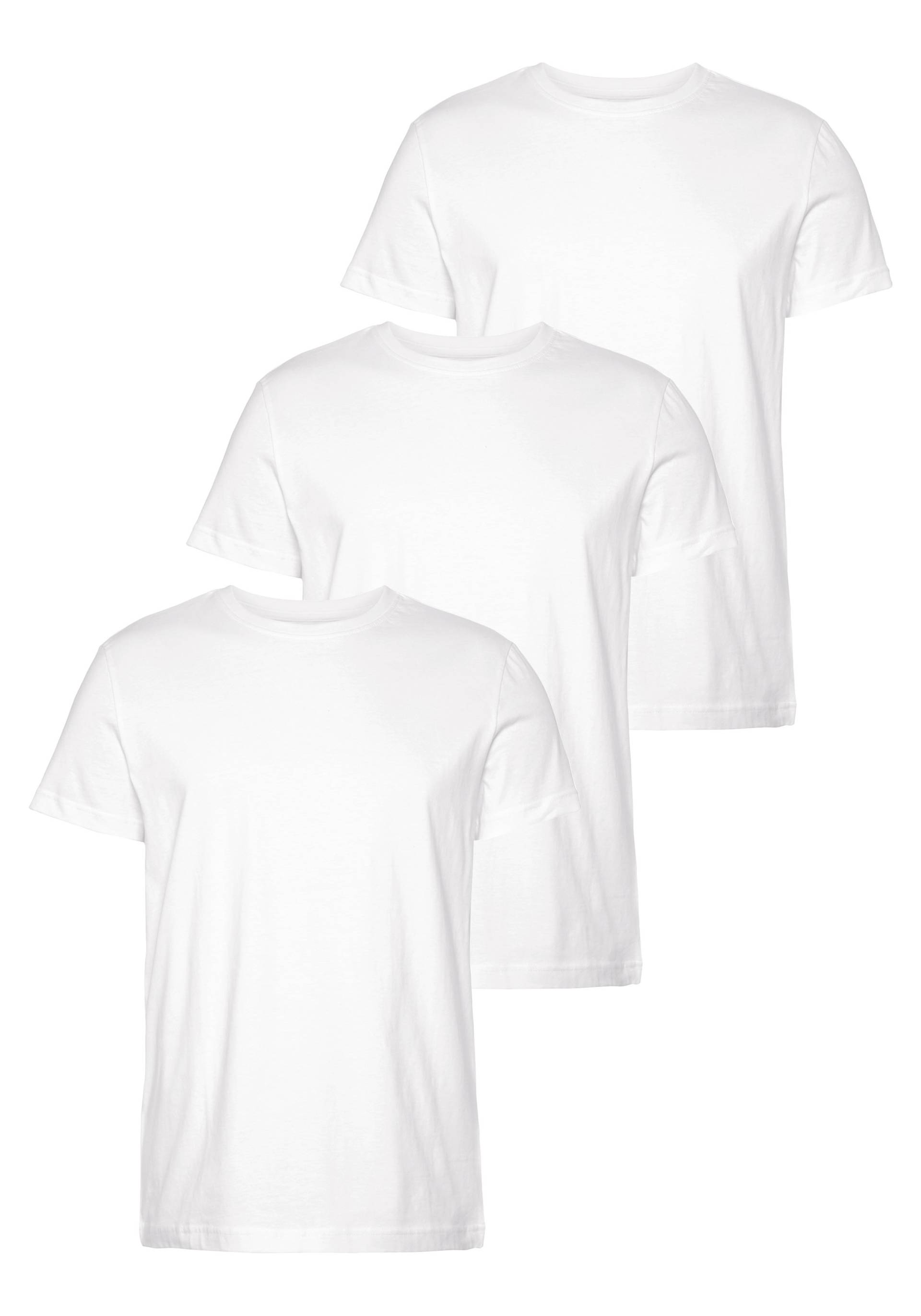 AJC T-Shirt, (Set, 3 tlg., 3er-Pack), aus reiner Baumwolle von AJC