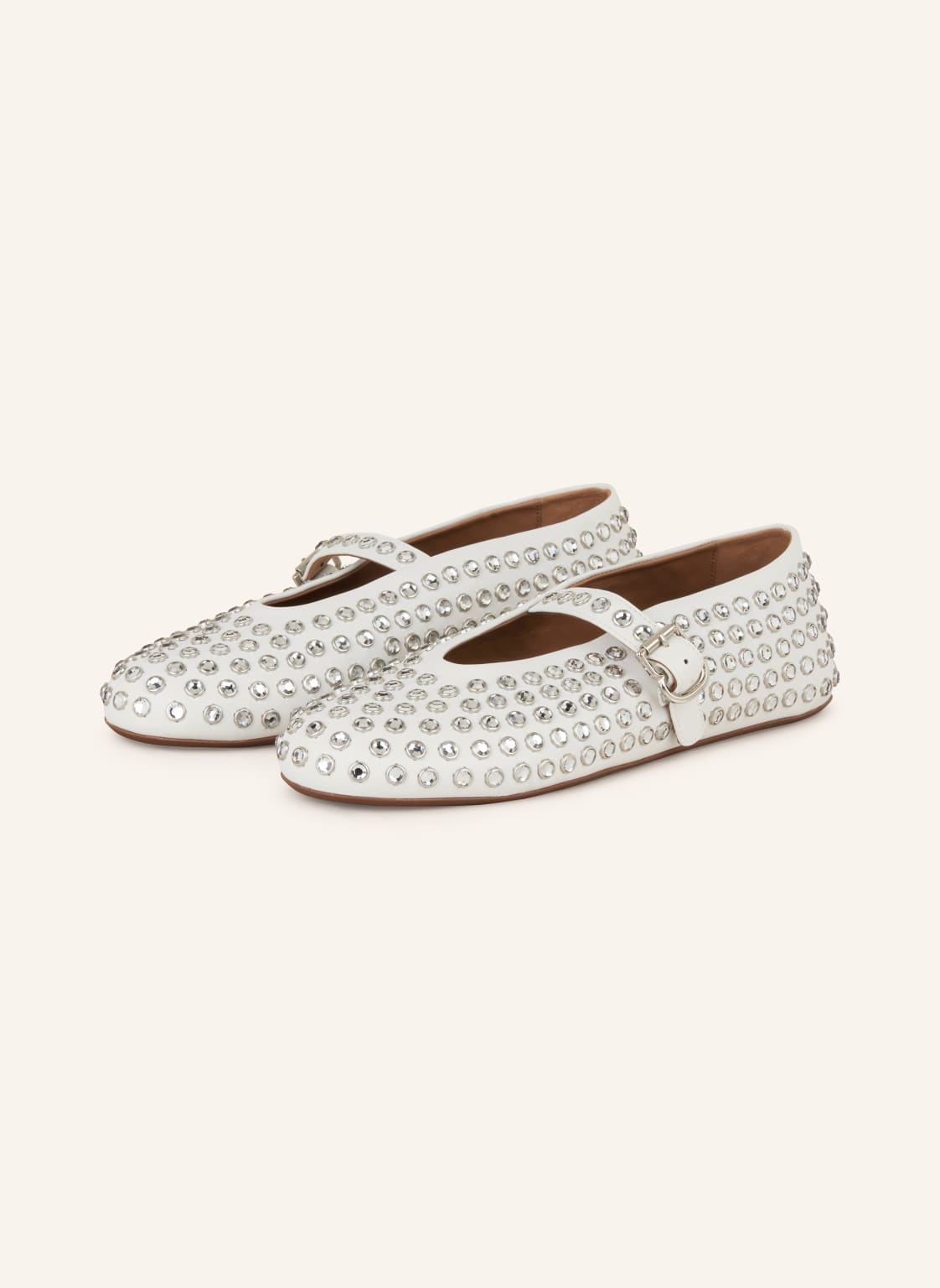 Alaïa Ballerinas Mit Schmucksteinen weiss Alaïa Ballerinas Mit Schmucksteinen weiss von ALAÏA