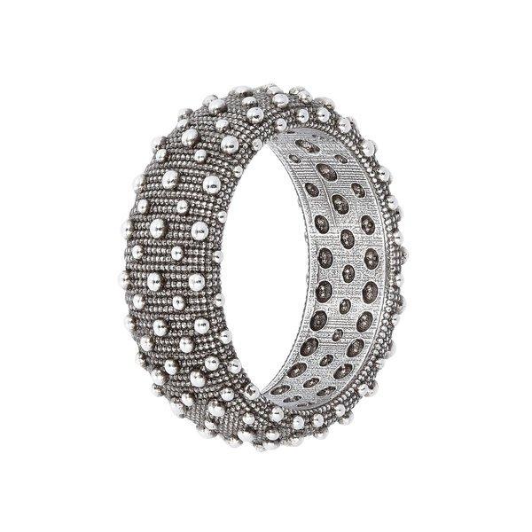 Basic Riccio Textur Locking Ring Damen Silber 54 von ALBERT M.