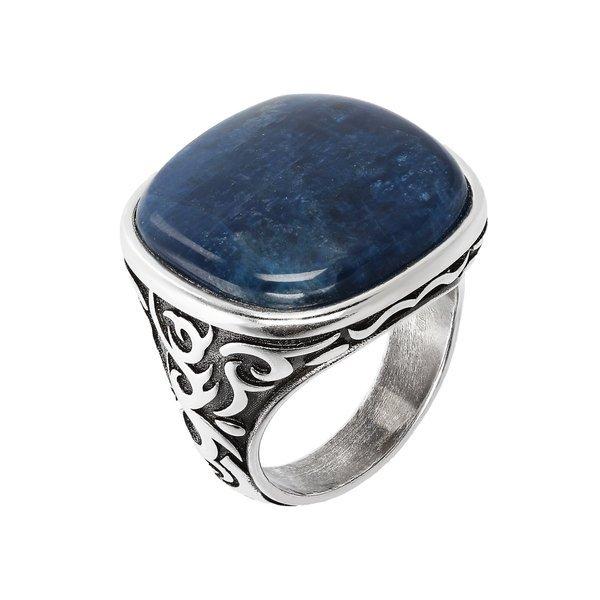 Stammes Chevalier Ring Mit Apatit Damen Blau 66 von ALBERT M.