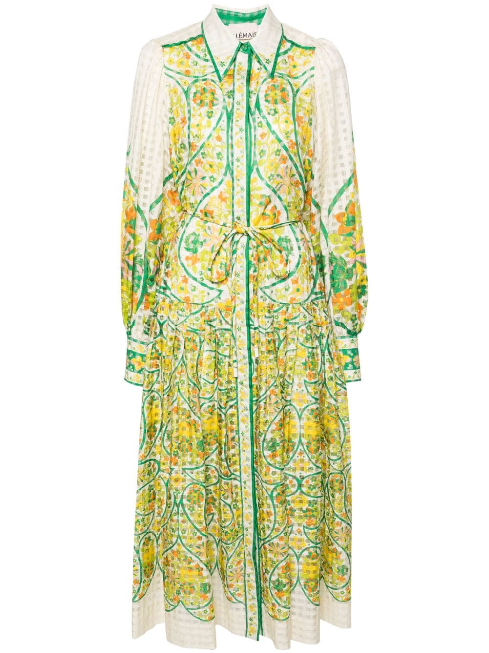 ALEMAIS Rhonda floral-print shirtdress - Green von ALEMAIS