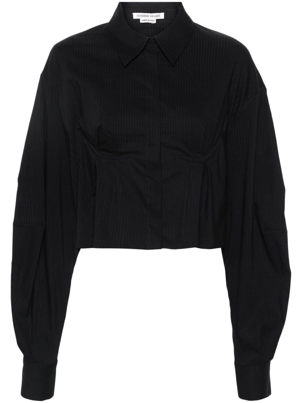 ALESSANDRO VIGILANTE cut out-detail shirt - Black von ALESSANDRO VIGILANTE