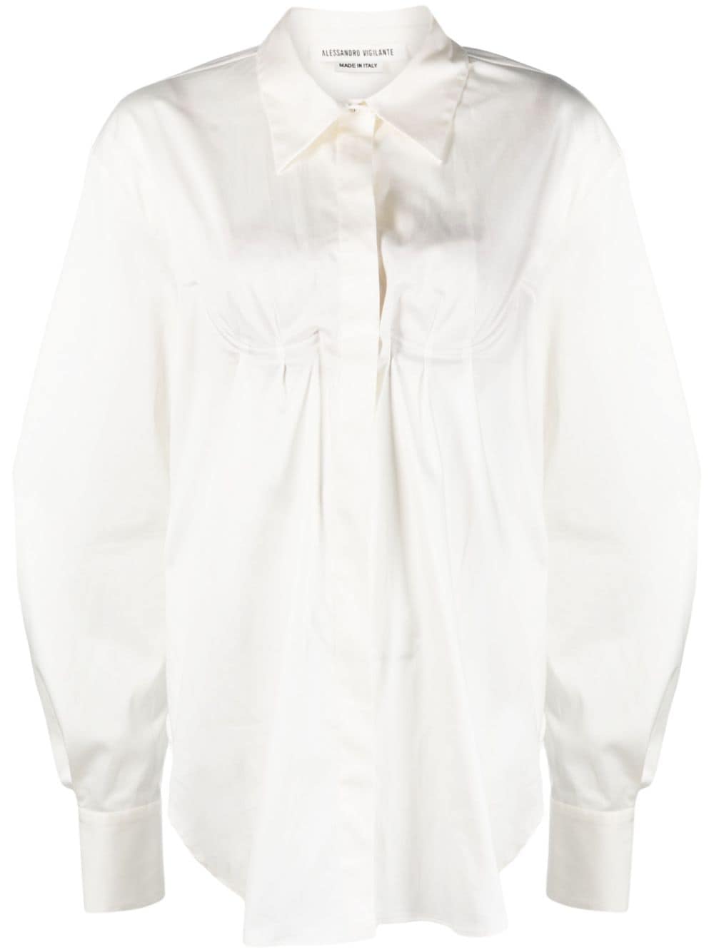 ALESSANDRO VIGILANTE underwire-cup open-back shirt - White von ALESSANDRO VIGILANTE