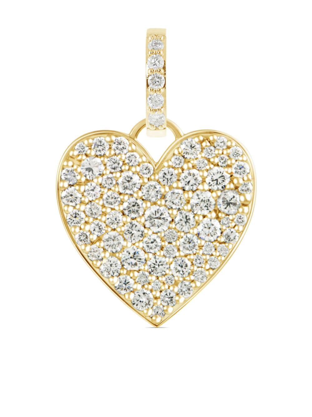 ALINKA 18kt yellow gold Caviar Heart diamond pendant von ALINKA