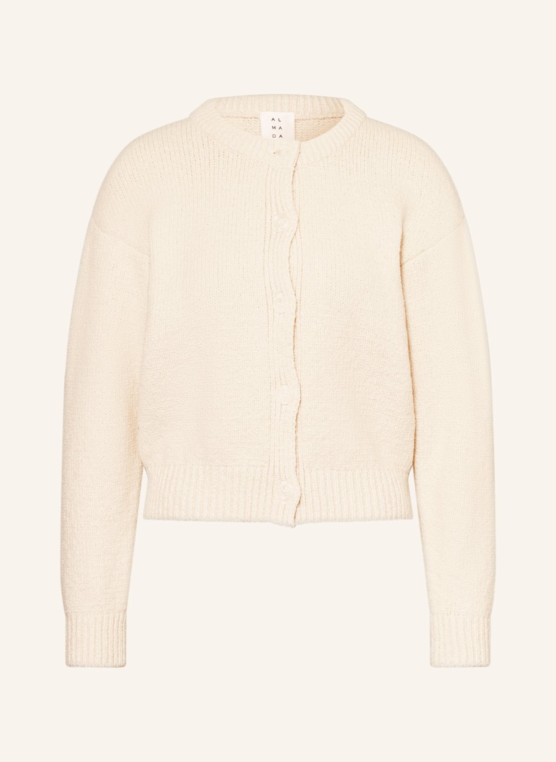 Almada Label Strickjacke Kai weiss Almada Label Strickjacke Kai weiss von ALMADA LABEL