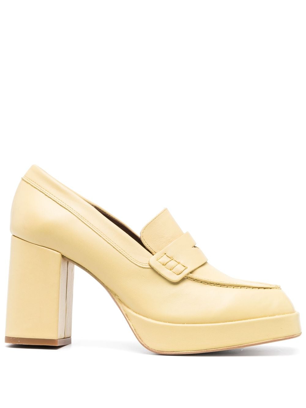 ALOHAS Busy 90mm leather pumps - Yellow von ALOHAS