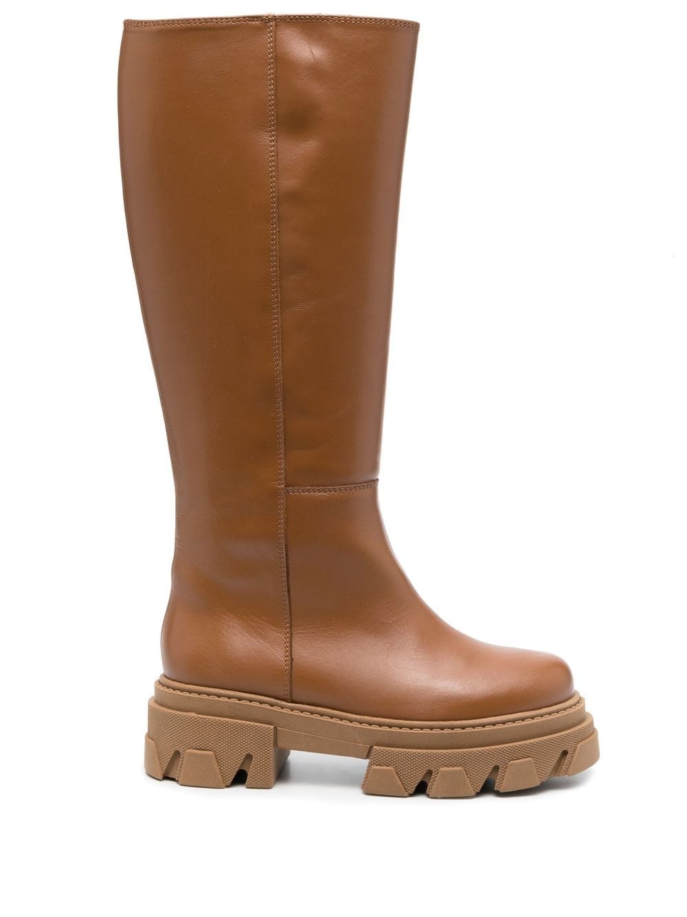 ALOHAS Katiuska leather knee-high boots - Brown von ALOHAS