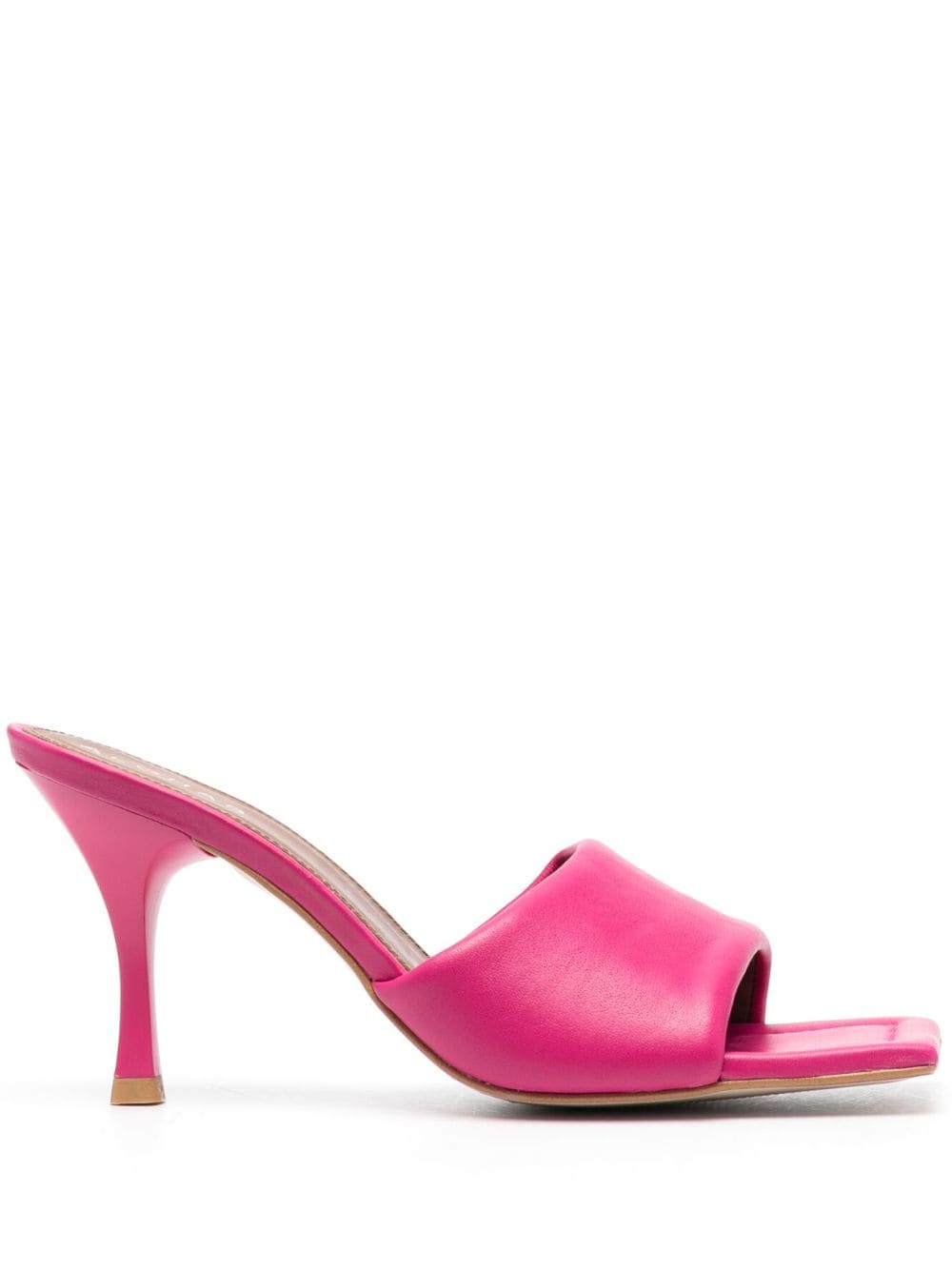 ALOHAS Puffy open-toe leather mules - Pink von ALOHAS