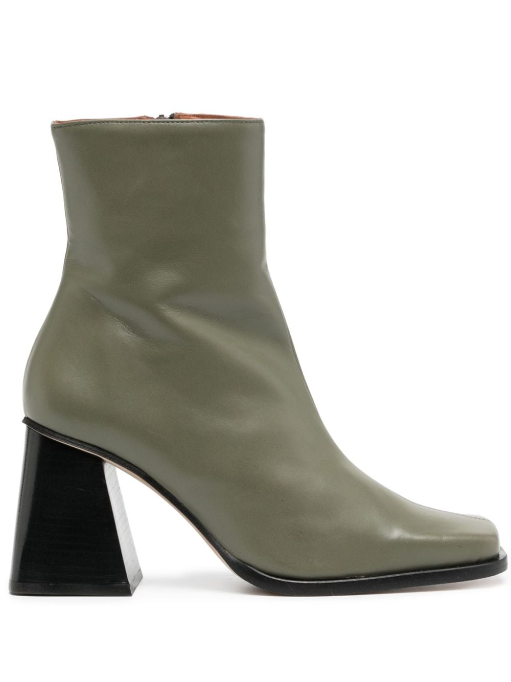 ALOHAS South 90mm leather ankle boots - Green von ALOHAS