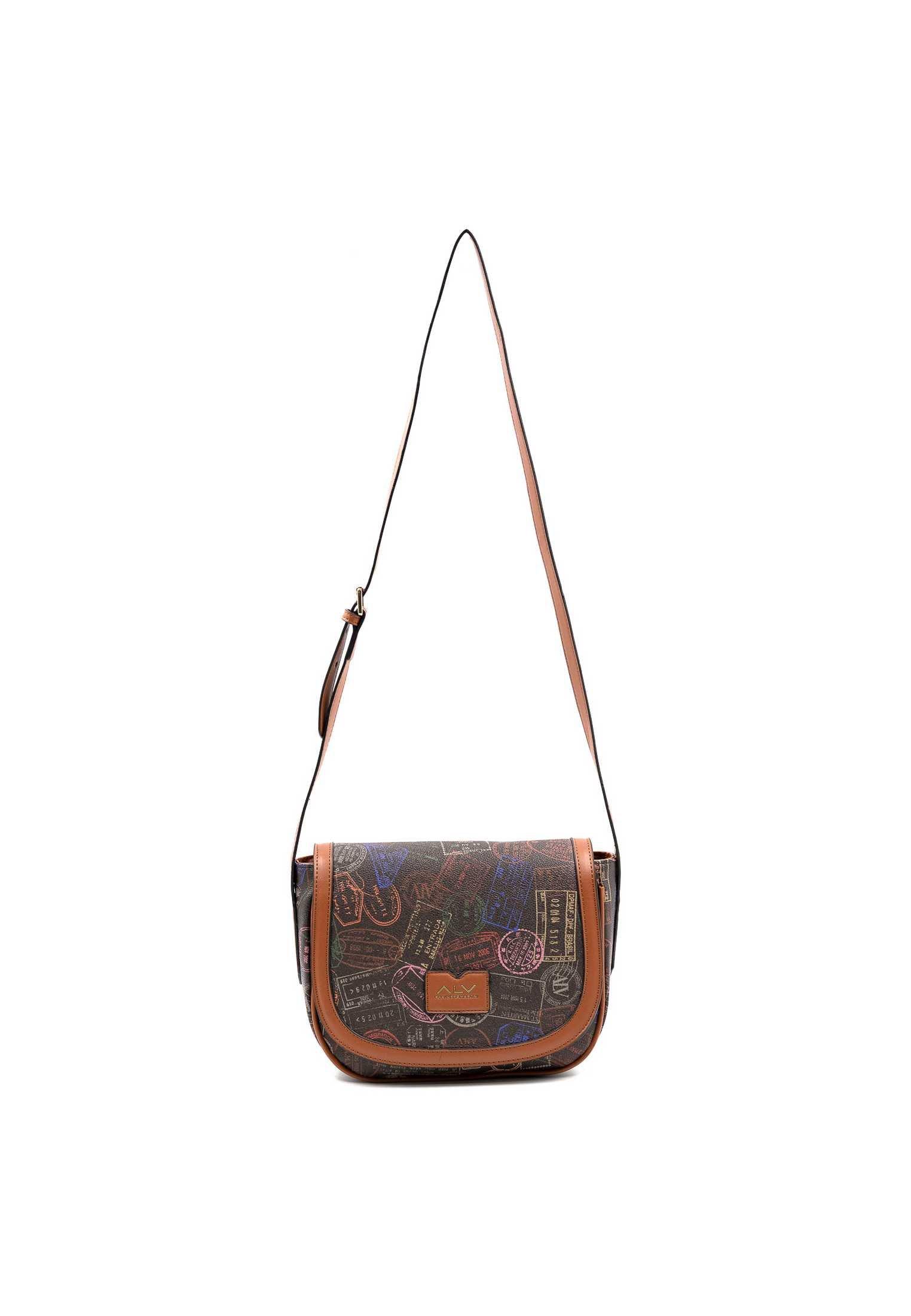 Shoulder Bag Wflap Lenny Collection No Borders Alv By Alviero Martini Handtasche Damen Braun ONE SIZE von ALV by Alviero Martini