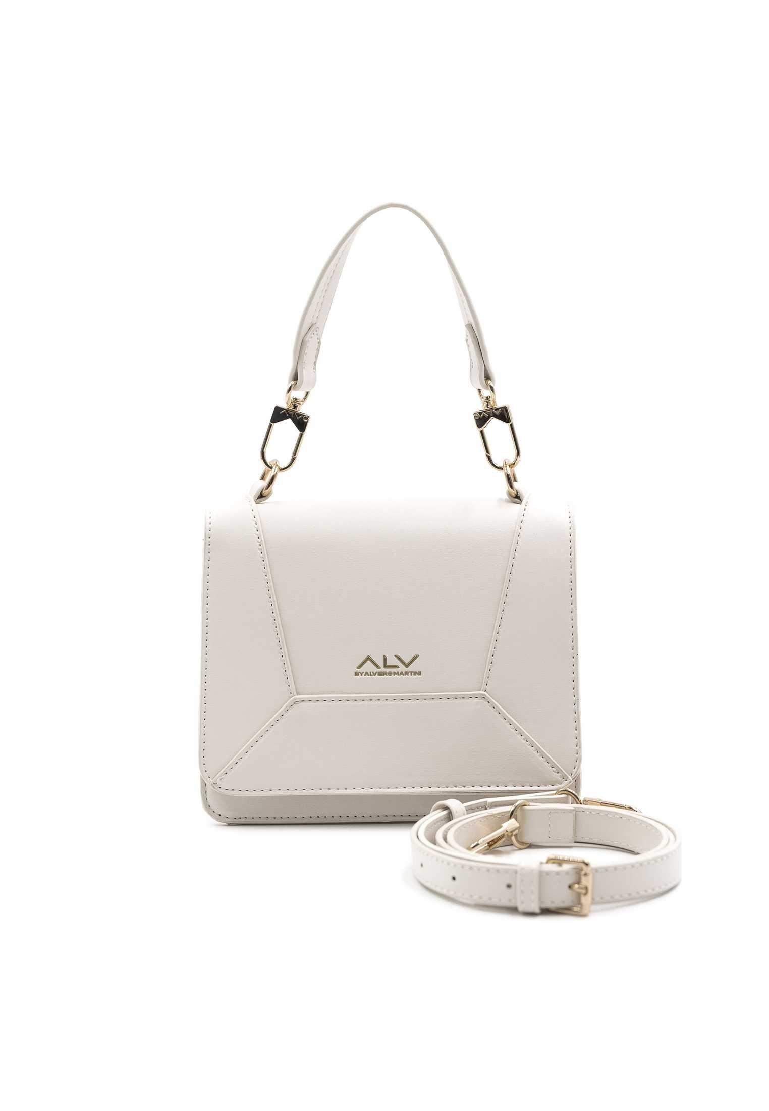 Shoulder Bag With Flap Virgo Collection Audrey Alv By Alviero Martini Handtasche Damen Weiss ONE SIZE von ALV by Alviero Martini