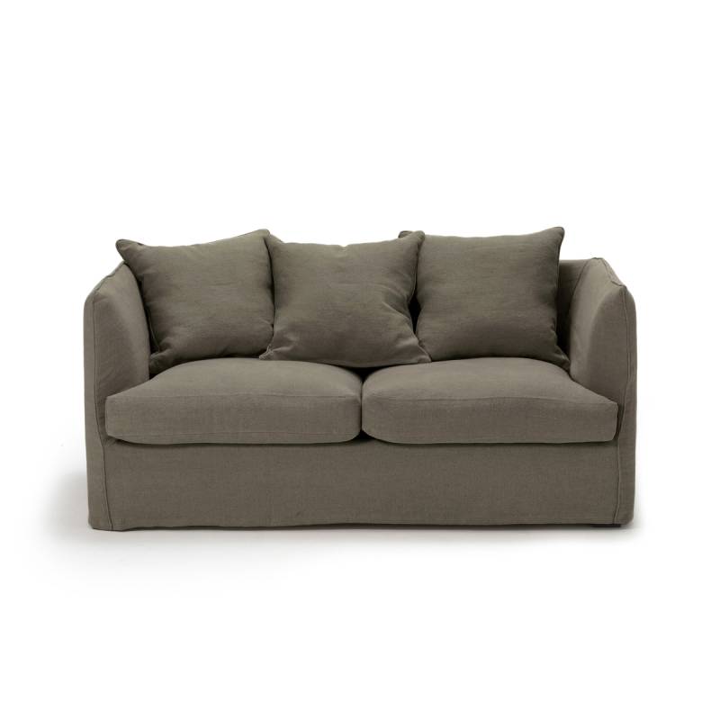 2-Sitzer-Sofa Néo Chiquito, Leinen Stonewashed von AM.PM