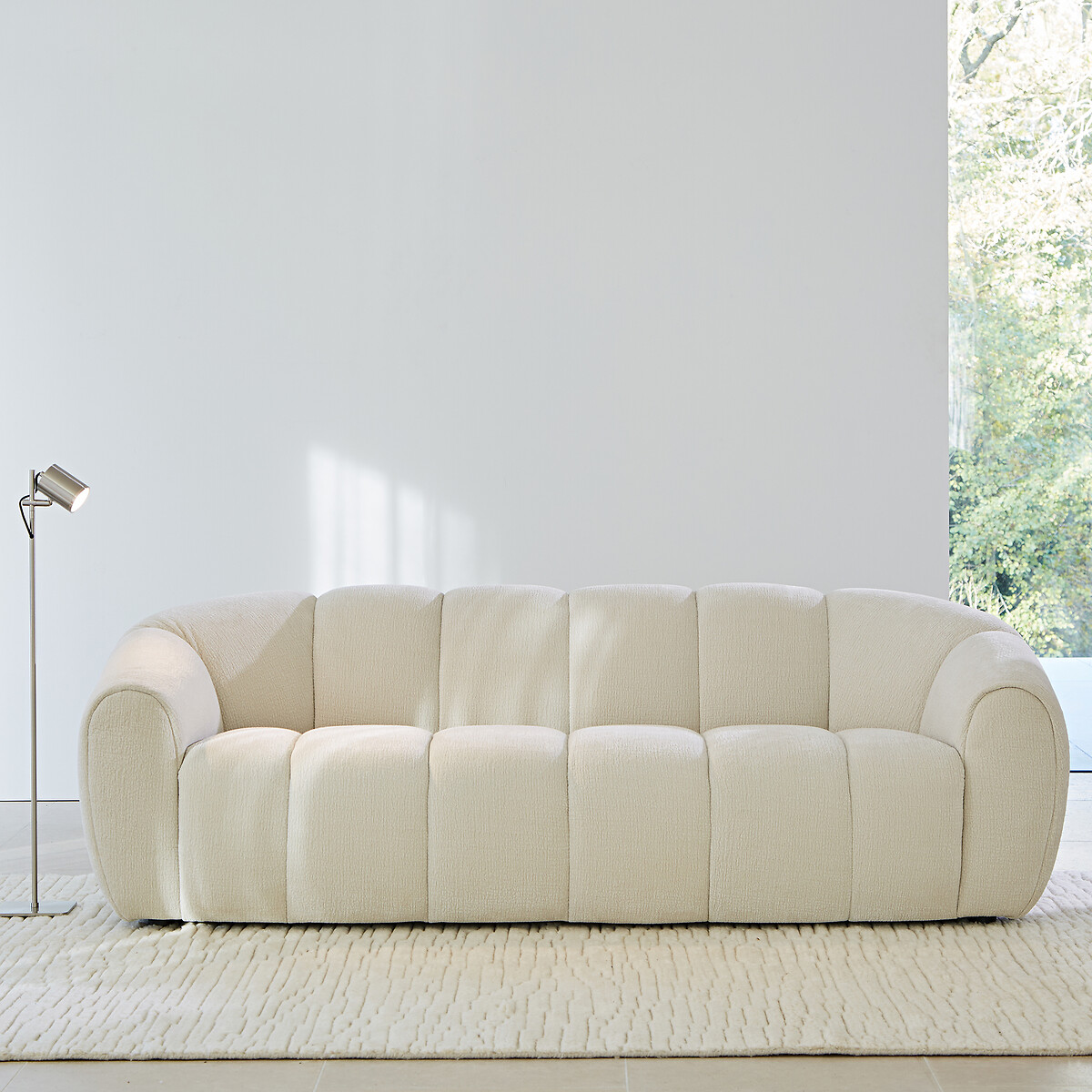 3-Sitzer-Sofa Tylan, Crêpe-Optik von AM.PM