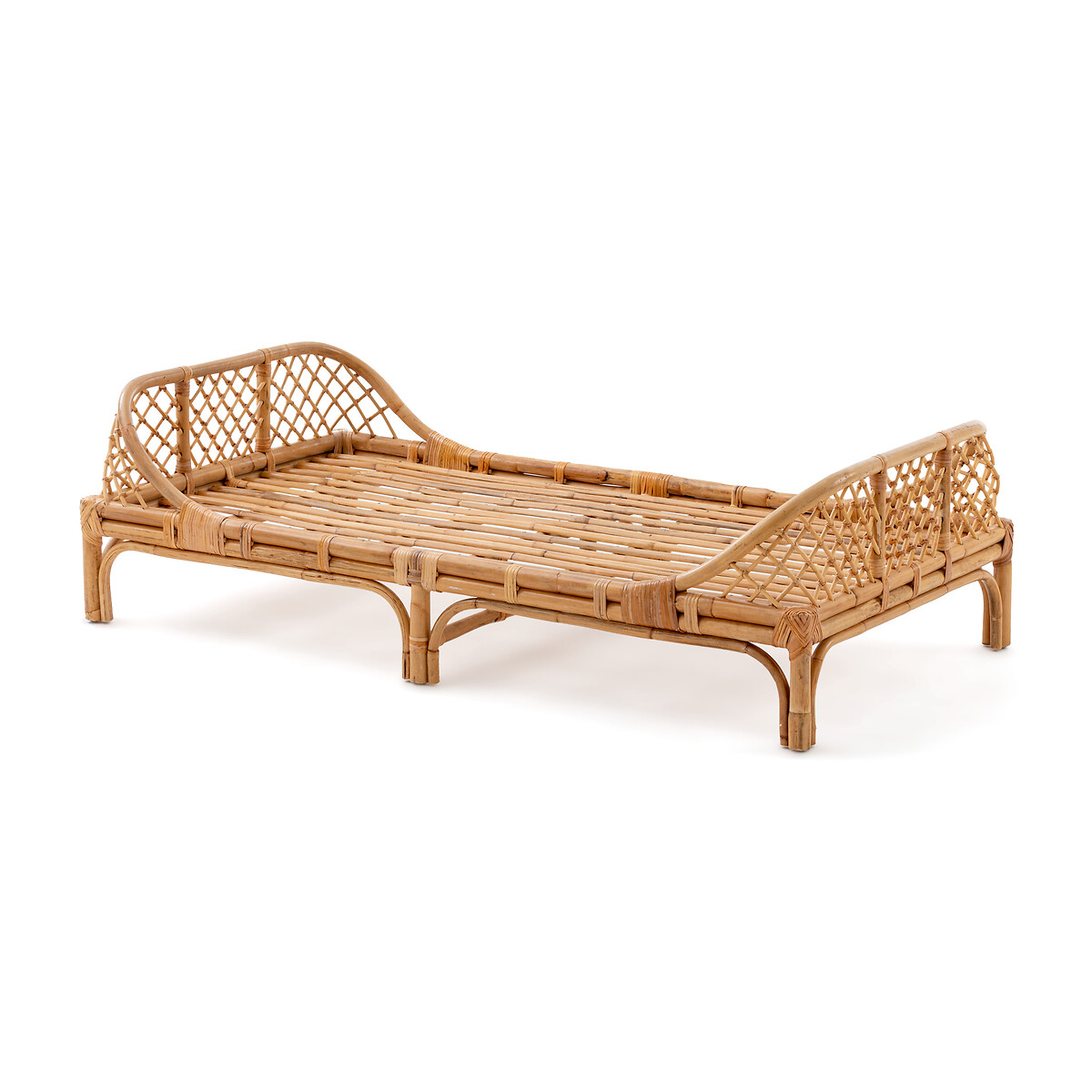 Kinderbett/Daybed Katsuki aus Rattan, inkl. Lattenrost, L. 140 cm von AM.PM