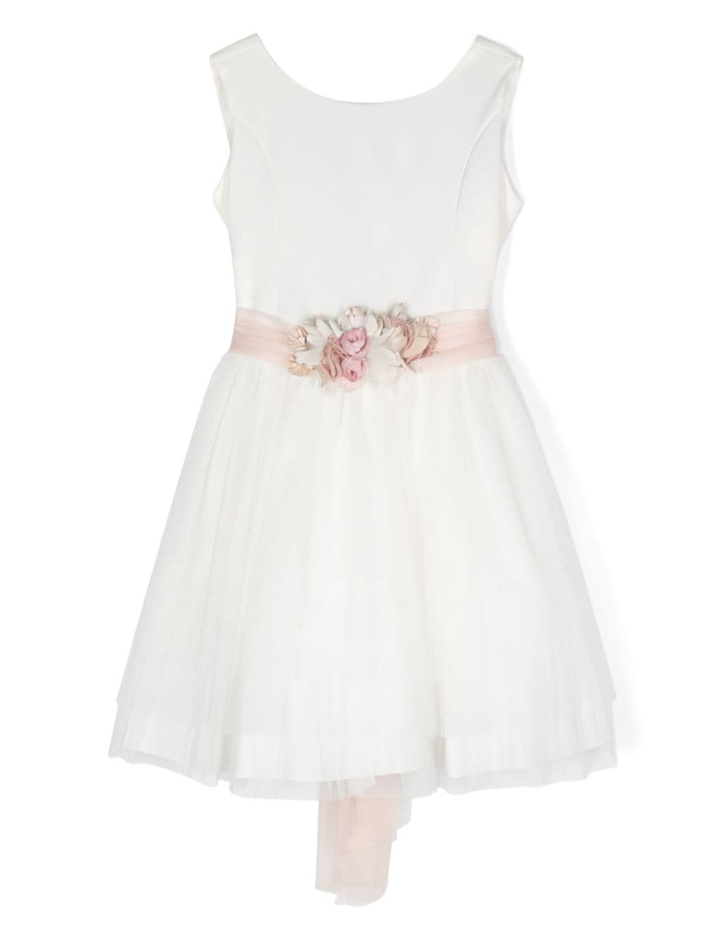 AMAYA floral-appliqué party dress - White von AMAYA