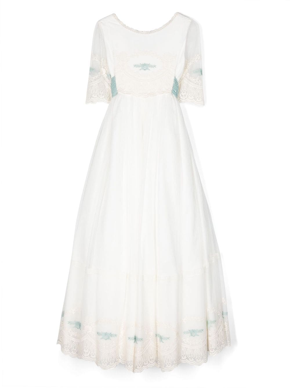 AMAYA lace-detailing Communion dress - White