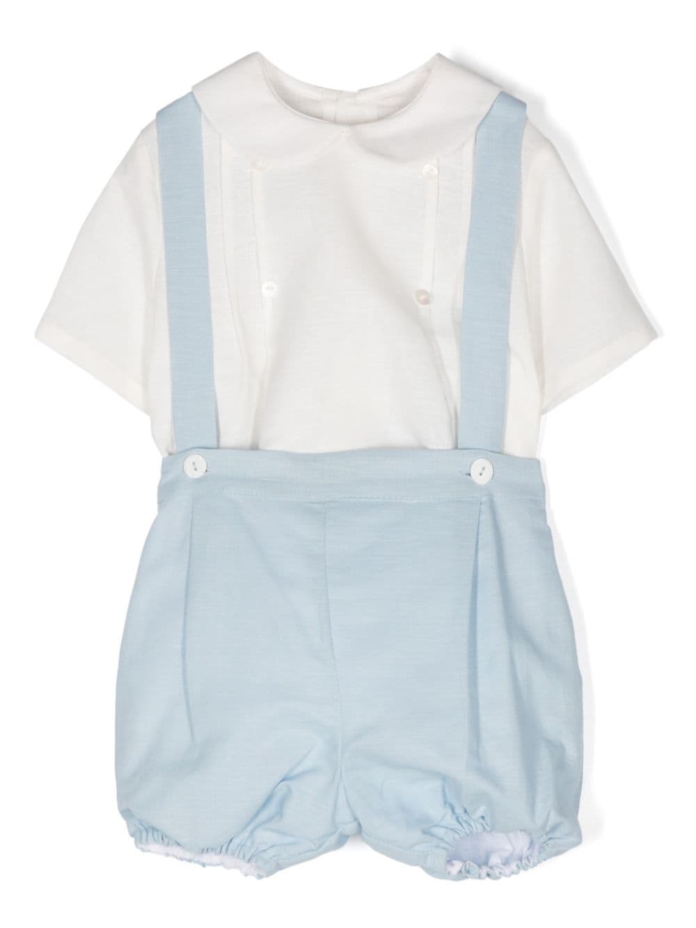 AMAYA linen-blend shorts set - Blue von AMAYA