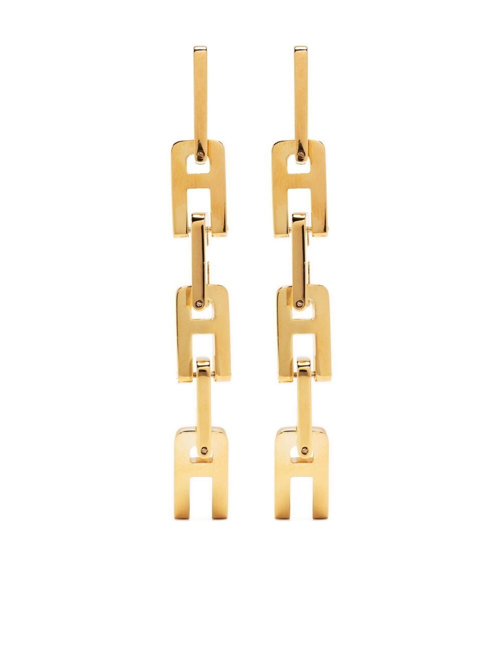 AMBUSH chain-link drop earrings - Gold von AMBUSH
