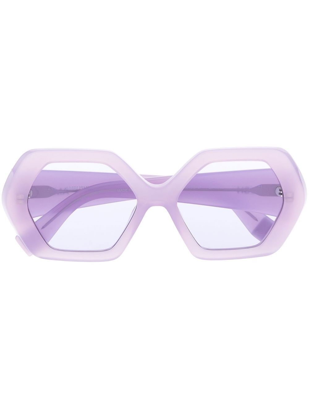 AMBUSH Eirene logo-print sunglasses - Purple von AMBUSH