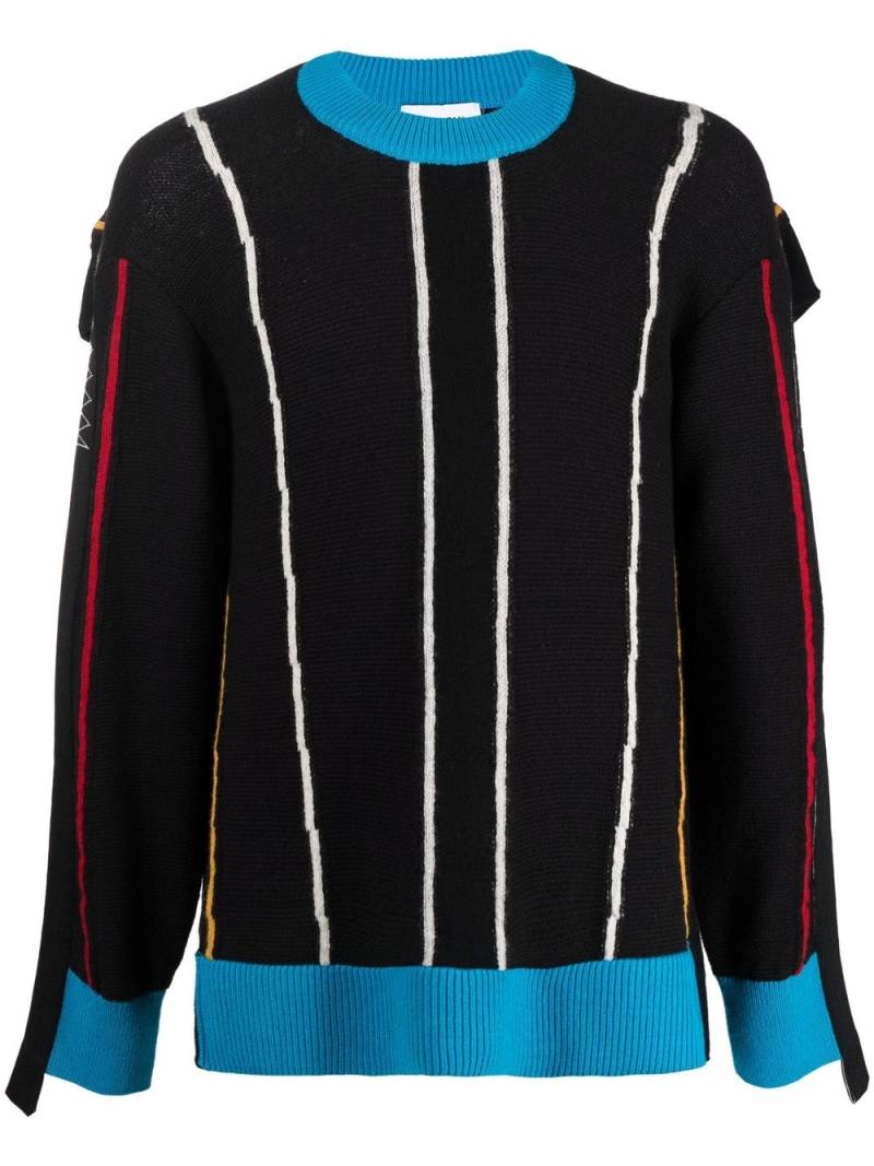 AMBUSH fold-detail knitted jumper - Black von AMBUSH