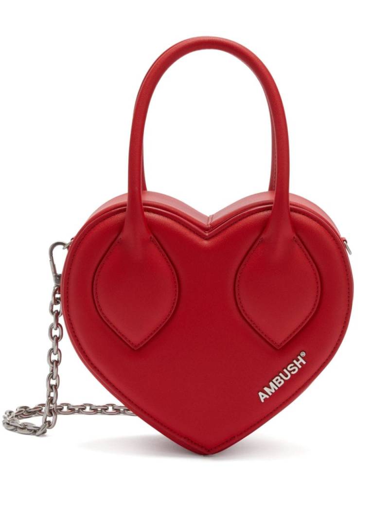 AMBUSH Heart leather tote bag - Red von AMBUSH