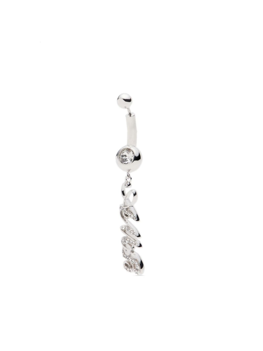 AMBUSH Initial crystal-embellished earring - Silver von AMBUSH