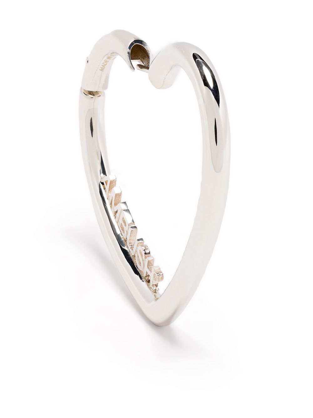 AMBUSH small heart hoop earrings - Silver von AMBUSH