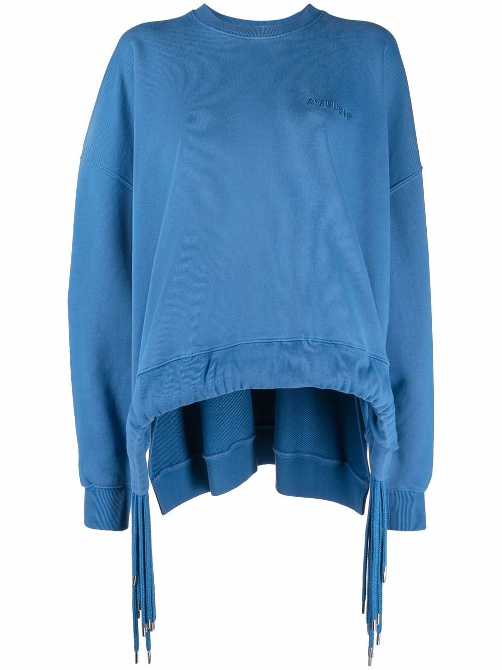 AMBUSH cord-detail crewneck sweatshirt - Blue von AMBUSH