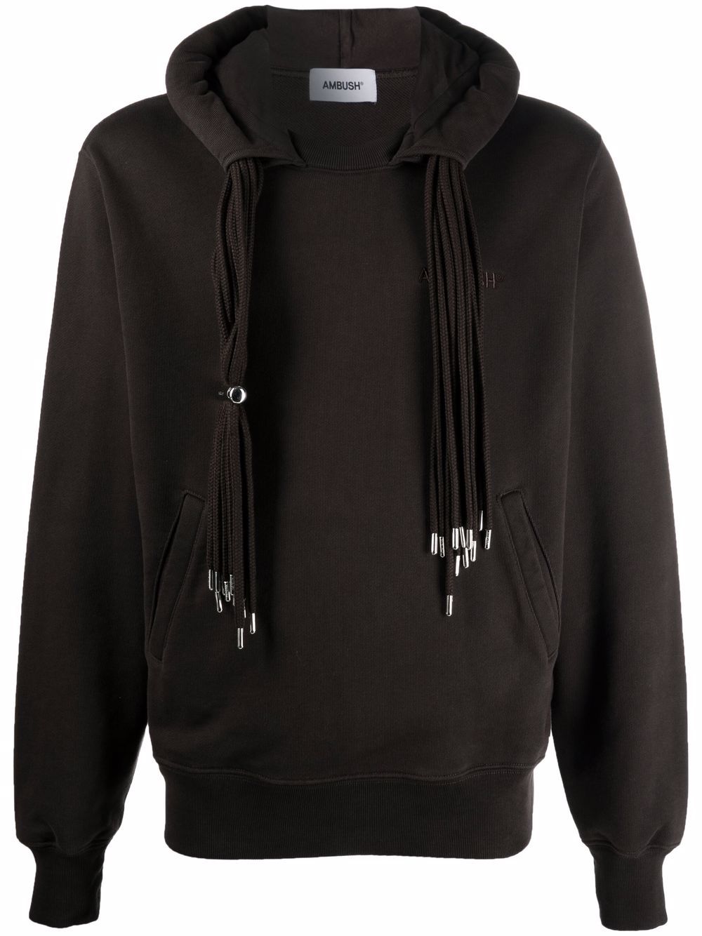 AMBUSH drawstring cotton hoodie - Brown von AMBUSH