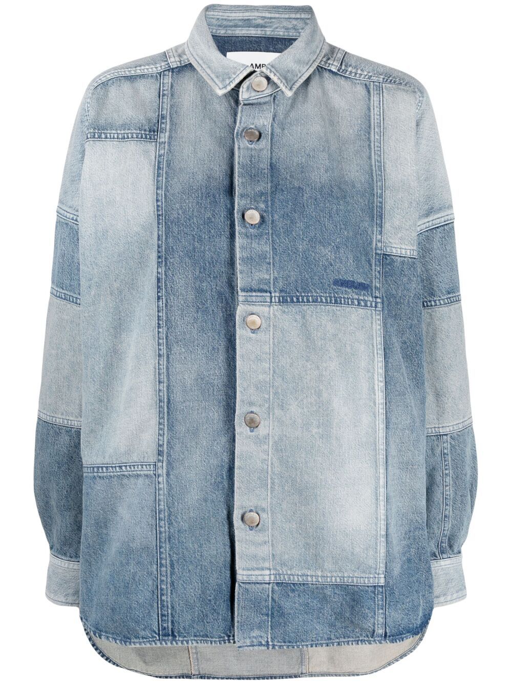 AMBUSH patchwork cotton denim shirt - Blue von AMBUSH