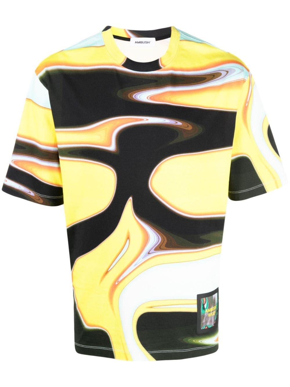 AMBUSH abstract-print T-shirt - Yellow von AMBUSH