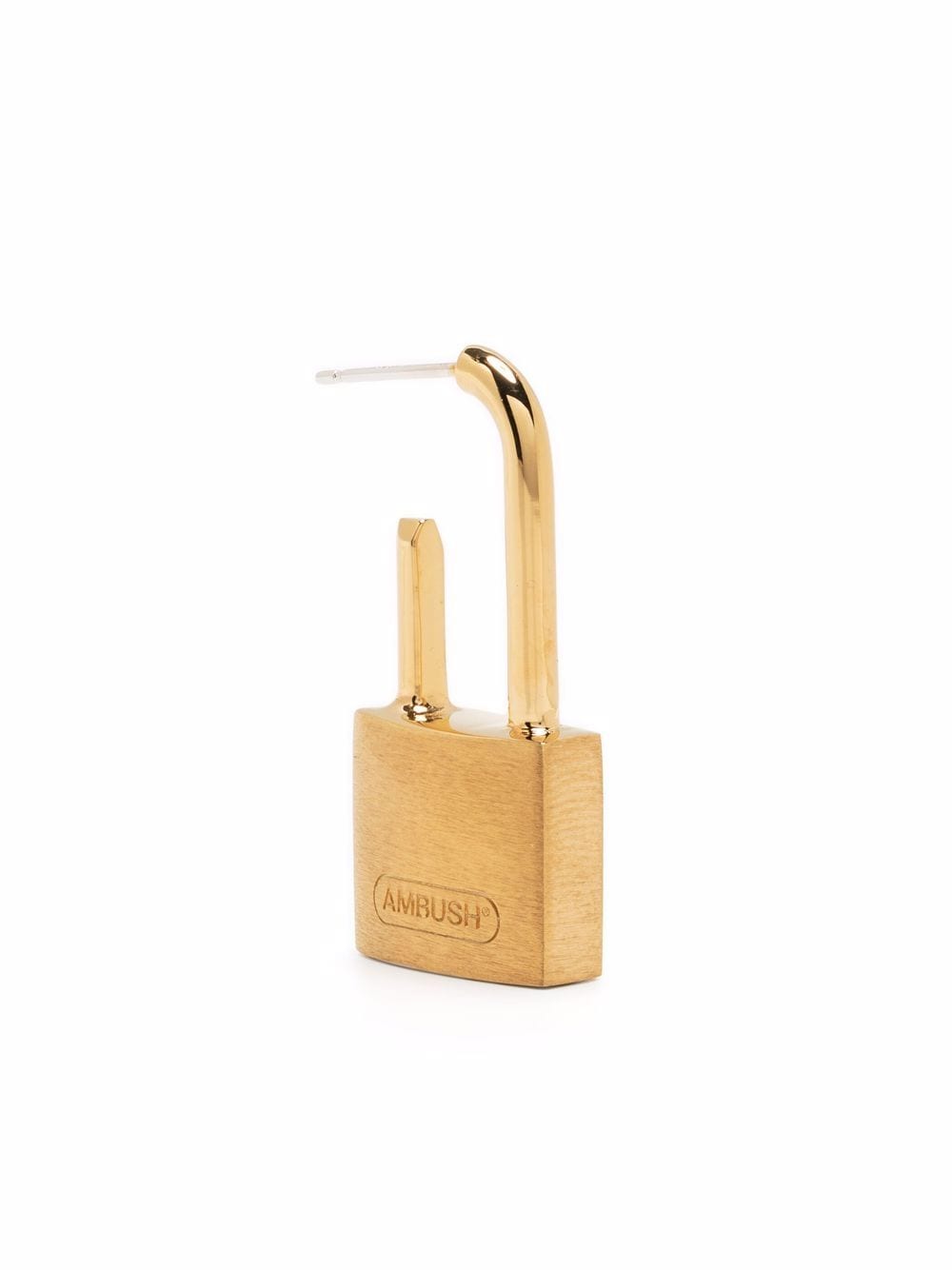 AMBUSH small padlock single earring - Gold von AMBUSH