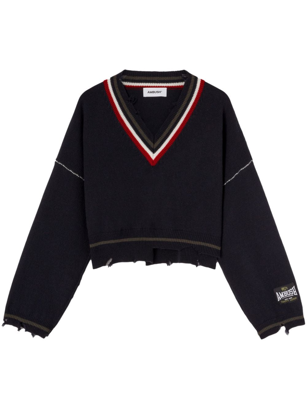 AMBUSH V-neck wool jumper - Blue von AMBUSH