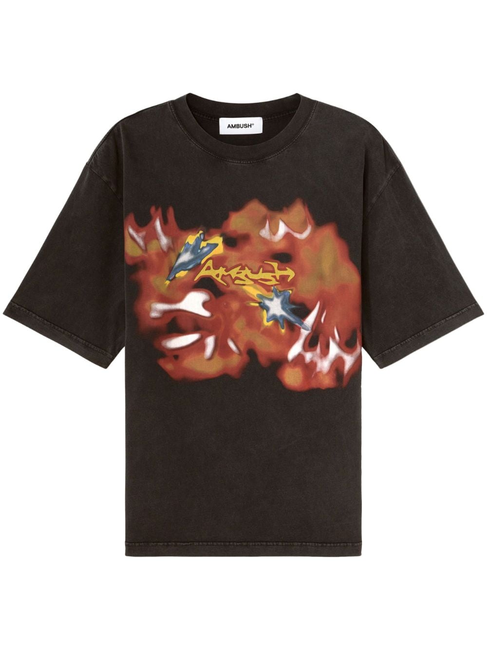 AMBUSH abstract-print cotton T-shirt - Black von AMBUSH